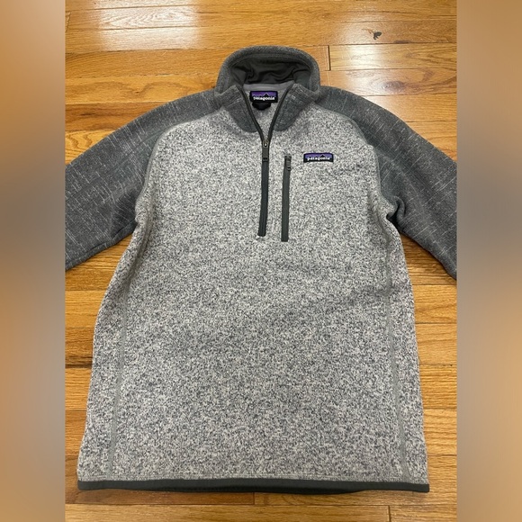 PATAGONIA MEN'S BETTER SWEATER 1/4 ZIP IN HEATHER GREY SIZE X-SMALL - Picture 3 of 5